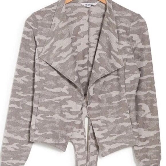 BB Dakota Now You See Me Camo Draped Tie Back Jacket - Picture 3 of 11